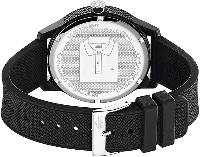 2010986 שחור L12.12 שעון יוניסקס LACOSTE