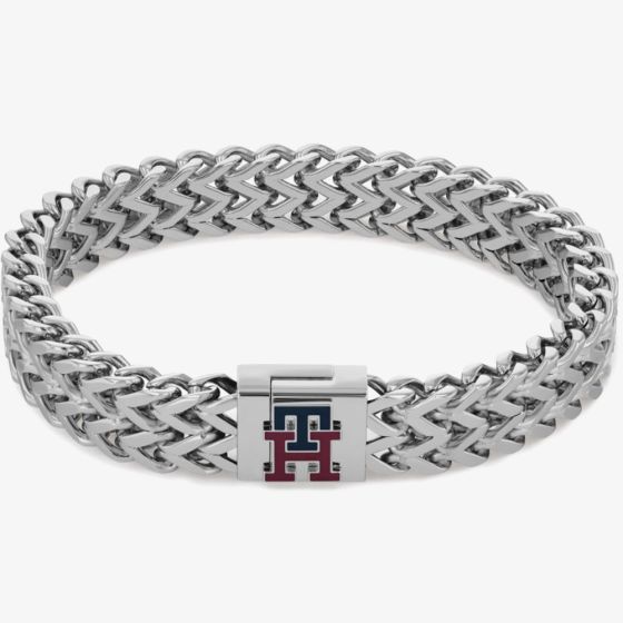 TH-2790245 עם לוגו המותג דגם ID BRACELET מקולקציית TOMMY HILFIGER צמיד מתכת לגבר של המותג