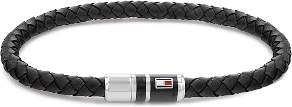 צמיד TOMMY HILFIGER לגבר עור מקולקצית CASUAL עם לוגו המותג דגם