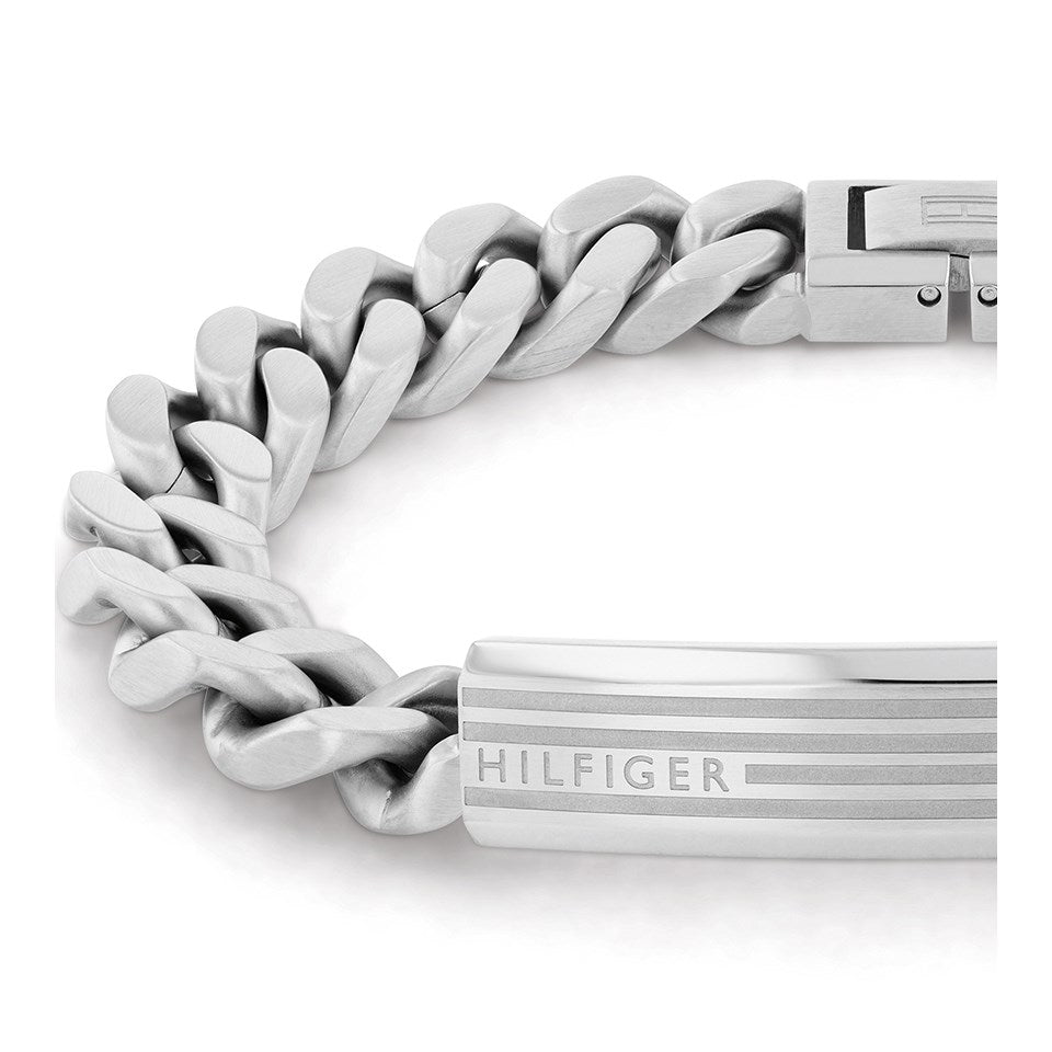 צמיד TOMMY HILFIGER לגבר מתכת גורמט מקולקצית ID BRACELET עם לוגו המותג דגם : TH-2790345
