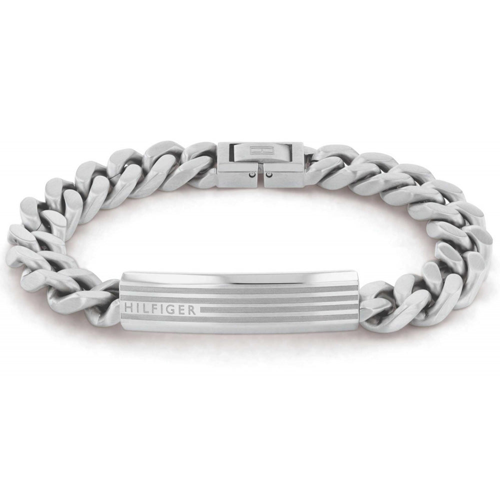 צמיד TOMMY HILFIGER לגבר מתכת גורמט מקולקצית ID BRACELET עם לוגו המותג דגם : TH-2790345