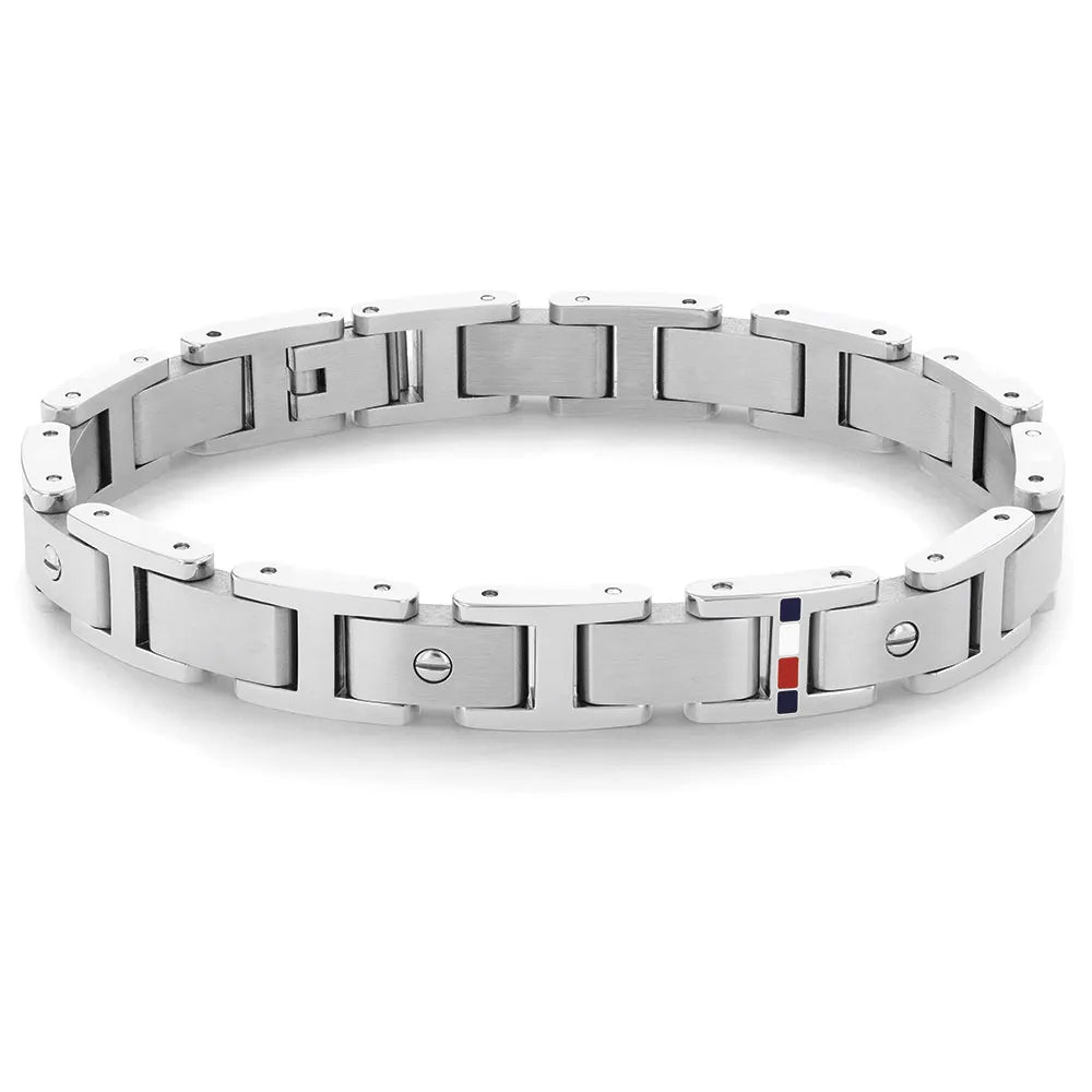 צמיד מתכת לגבר TOMMY HILFIGER מקולקציית SCREWS עם לוגו המותג דגם 2790393