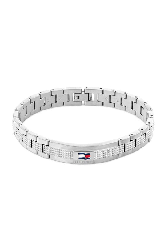 TH-2790419 עם לוגו המותג דגם NELSON H-LINK מקולקציית TOMMY HILFIGER צמיד מתכת לגבר של המותג