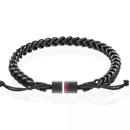 TH-2790513עם לוגו המותג דגם BRAIDED METAL מקולקציית TOMMY HILFIGER צמיד מתכת לגבר של המותג