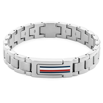 צמיד מתכת לגבר TOMMY HILFIGER מקולקציית MASON עם לוגו המותג דגם 2790596