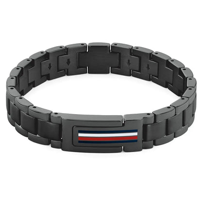 צמיד מתכת לגבר TOMMY HILFIGER מקולקציית MASON עם לוגו המותג דגם 2790597