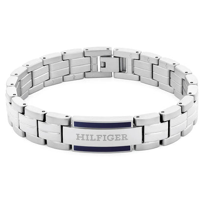 צמיד מתכת לגבר TOMMY HILFIGER מקולקציית PARKER עם לוגו המותג דגם 2790600
