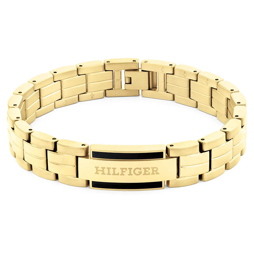 צמיד מתכת לגבר TOMMY HILFIGER מקולקציית PARKER עם לוגו המותג דגם 2790601