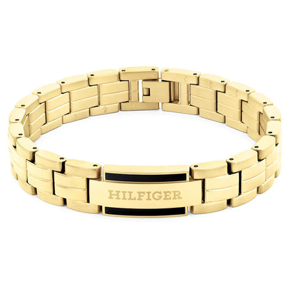 צמיד מתכת לגבר TOMMY HILFIGER מקולקציית PARKER עם לוגו המותג דגם 2790601