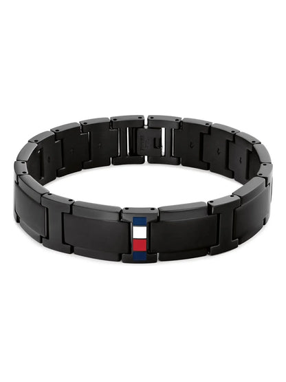 צמיד מתכת לגבר TOMMY HILFIGER  מקולקציית JAMESON עם לוגו המותג דגם 2790659