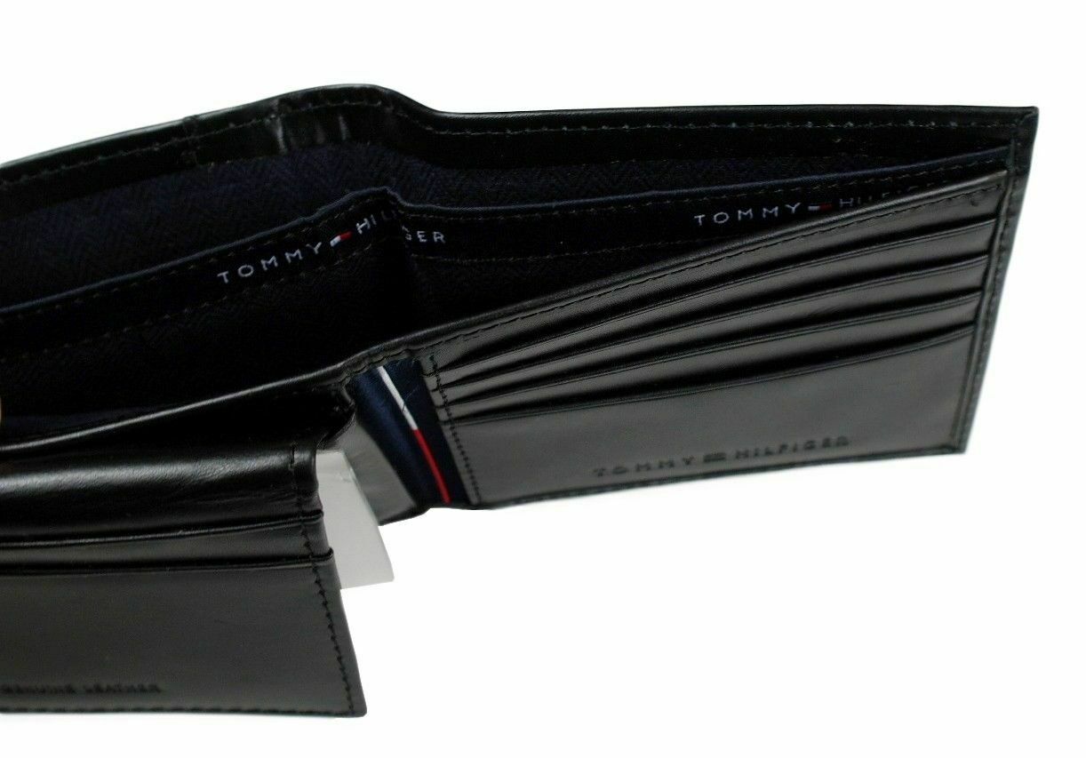 ארנק עור לגבר ארנק TOMMY HILFIGER דגם 31TL22X063-BLK PULLU