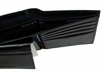 ארנק עור לגבר ארנק TOMMY HILFIGER דגם 31TL22X063-BLK PULLU