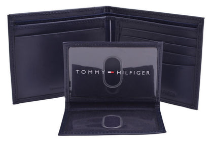 ארנק עור לגבר ארנק TOMMY HILFIGER דגם 31TL22X063-NAV PULLU