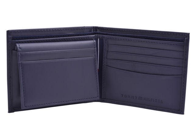 ארנק עור לגבר ארנק TOMMY HILFIGER דגם 31TL22X063-NAV PULLU