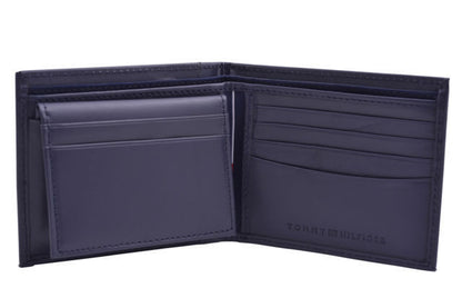 ארנק עור לגבר ארנק TOMMY HILFIGER דגם 31TL22X063-NAV PULLU