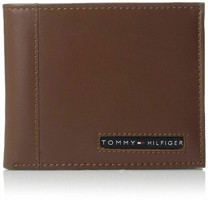 ארנק עור לגבר ארנק TOMMY HILFIGER דגם 31TL22X063-TAN PULLU