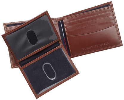 ארנק עור לגבר ארנק TOMMY HILFIGER דגם 31TL22X063-TAN PULLU