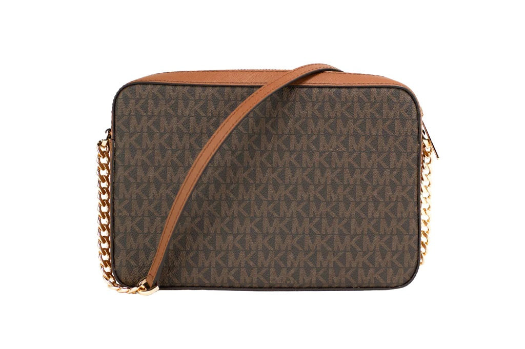 תיק קרוסבודי Jetset בגודל מדיום מבית Michael Kors דגם 35F8GTTC3B-BRN