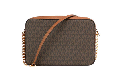 תיק קרוסבודי Jetset בגודל מדיום מבית Michael Kors דגם 35F8GTTC3B-BRN