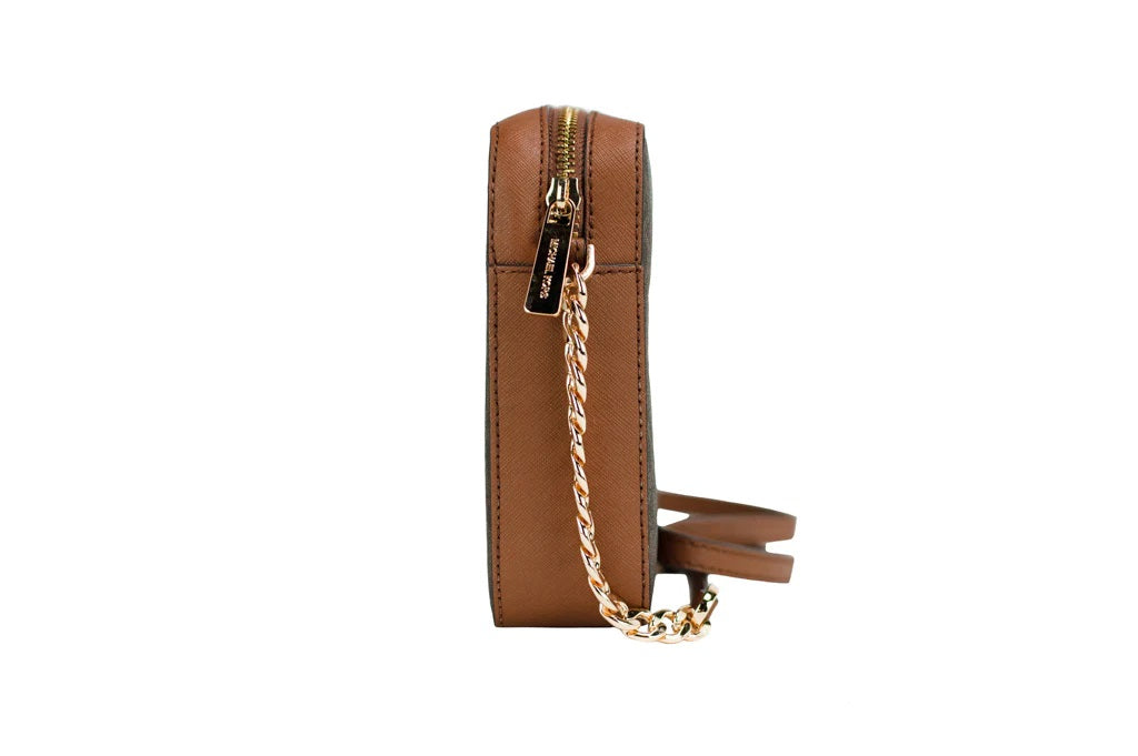 תיק קרוסבודי Jetset בגודל מדיום מבית Michael Kors דגם 35F8GTTC3B-BRN