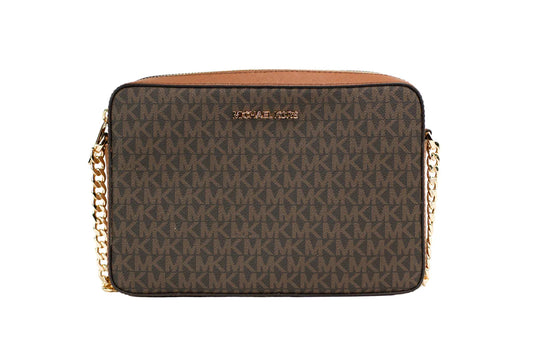 תיק קרוסבודי Jetset בגודל מדיום מבית Michael Kors דגם 35F8GTTC3B-BRN