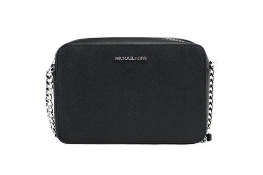 תיק קרוסבודי Jetset בגודל מדיום מבית Michael Kors דגם 35F8STTC9L-BLKS