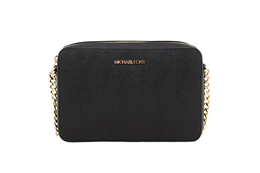 תיק קרוסבודי Jetset בגודל מדיום מבית Michael Kors דג 35T8GTTC9L-BLKG