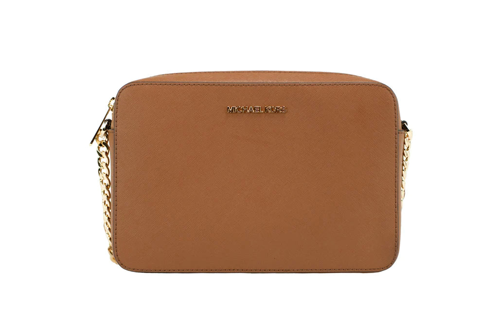 תיק קרוסבודי Jetset בגודל מדיום מבית Michael Kors דגם 35T8GTTC9L-TAN