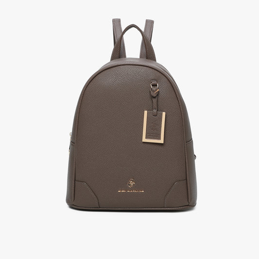 תיק גב מבית Beverly Hills Polo Club בצבע חום כהה - תמונה 1