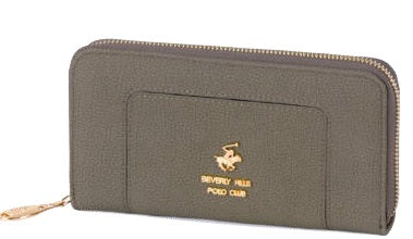 ארנק ארוך עם רוכסן היקפי מבית Beverly Hills Polo Club בצבע חום כהה - תמונה 1