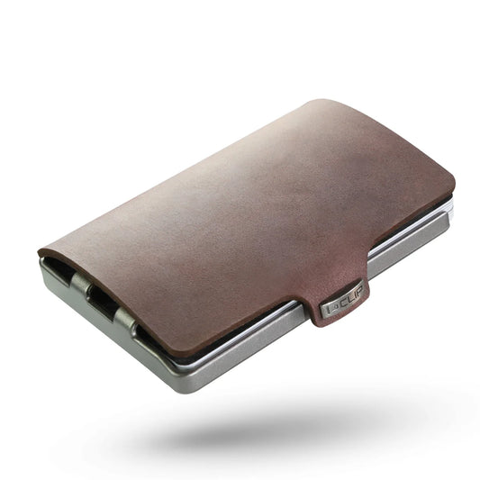 ארנק I-CLIP דגם Original Silver Soft Touch Brown R11_C121500