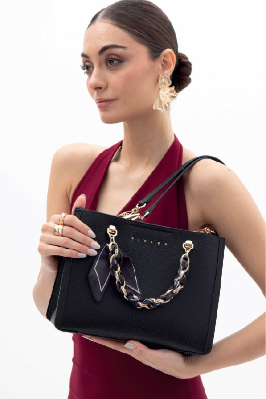 תיק ערב לאישה מבית המותג SISLEY דגם SLY-201BLK