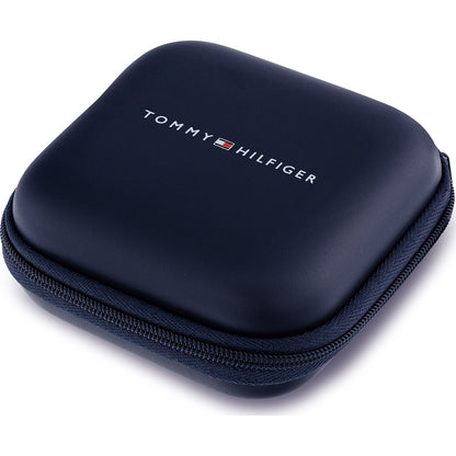צמיד TOMMY HILFIGER לגבר עור כפול דק מקולקציית BRUCE LEATHER עם לוגו המותג דגם 2790655S
